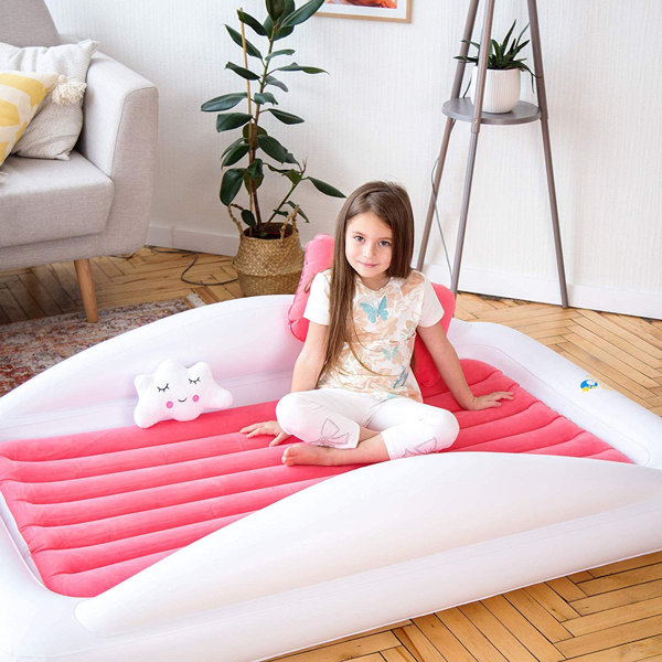 Sleepah Toddler Travel Bed, Inflatable Kids Mattress With Pump Pillow